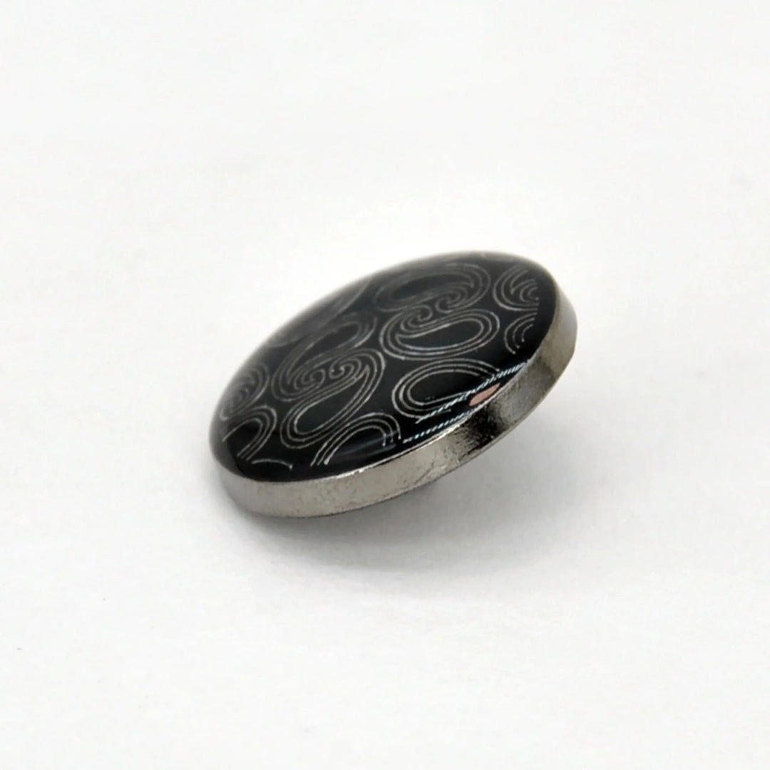 Golden Paisley Design with Shank Metal Button | 18mm(28L) & 20mm(32L)