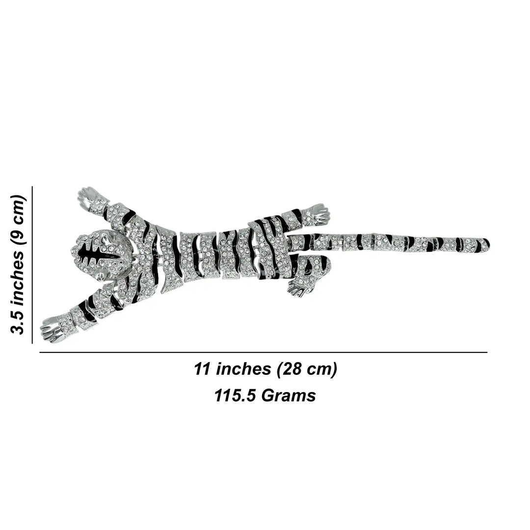 Luxury Crystal Tiger Brooch