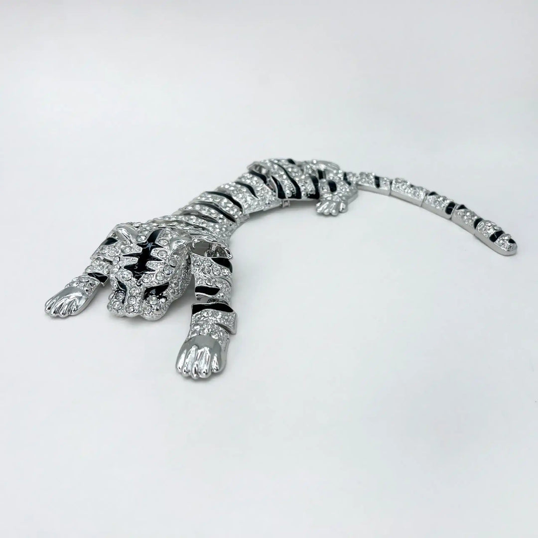 Luxury Crystal Tiger Brooch
