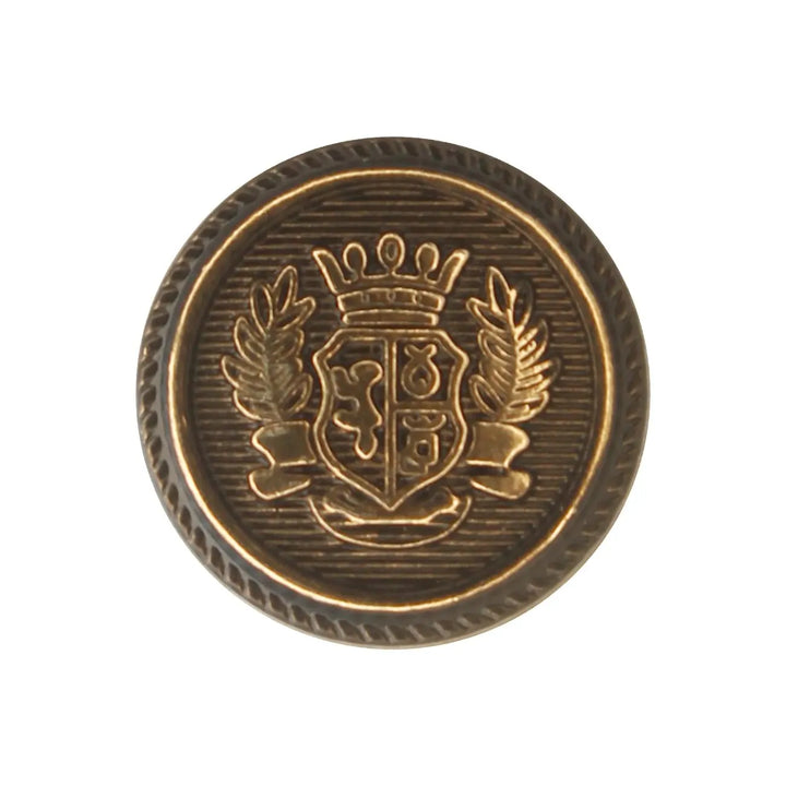 Imperial Gold Crest Metal Button | 18mm(28L) & 22mm(34L)