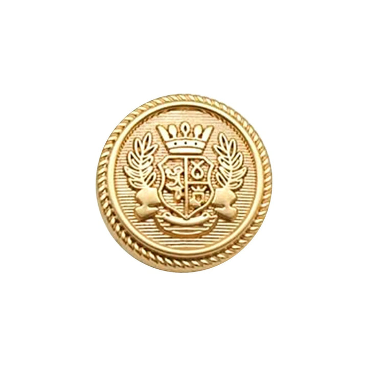 Imperial Gold Crest Metal Button | 18mm(28L) & 22mm(34L)