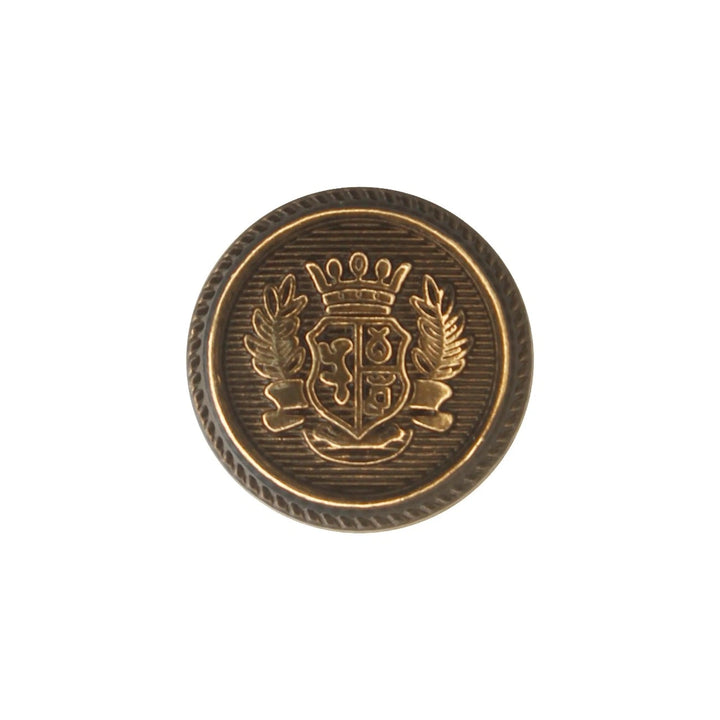 Imperial Gold Crest Metal Button | 18mm(28L) & 22mm(34L)