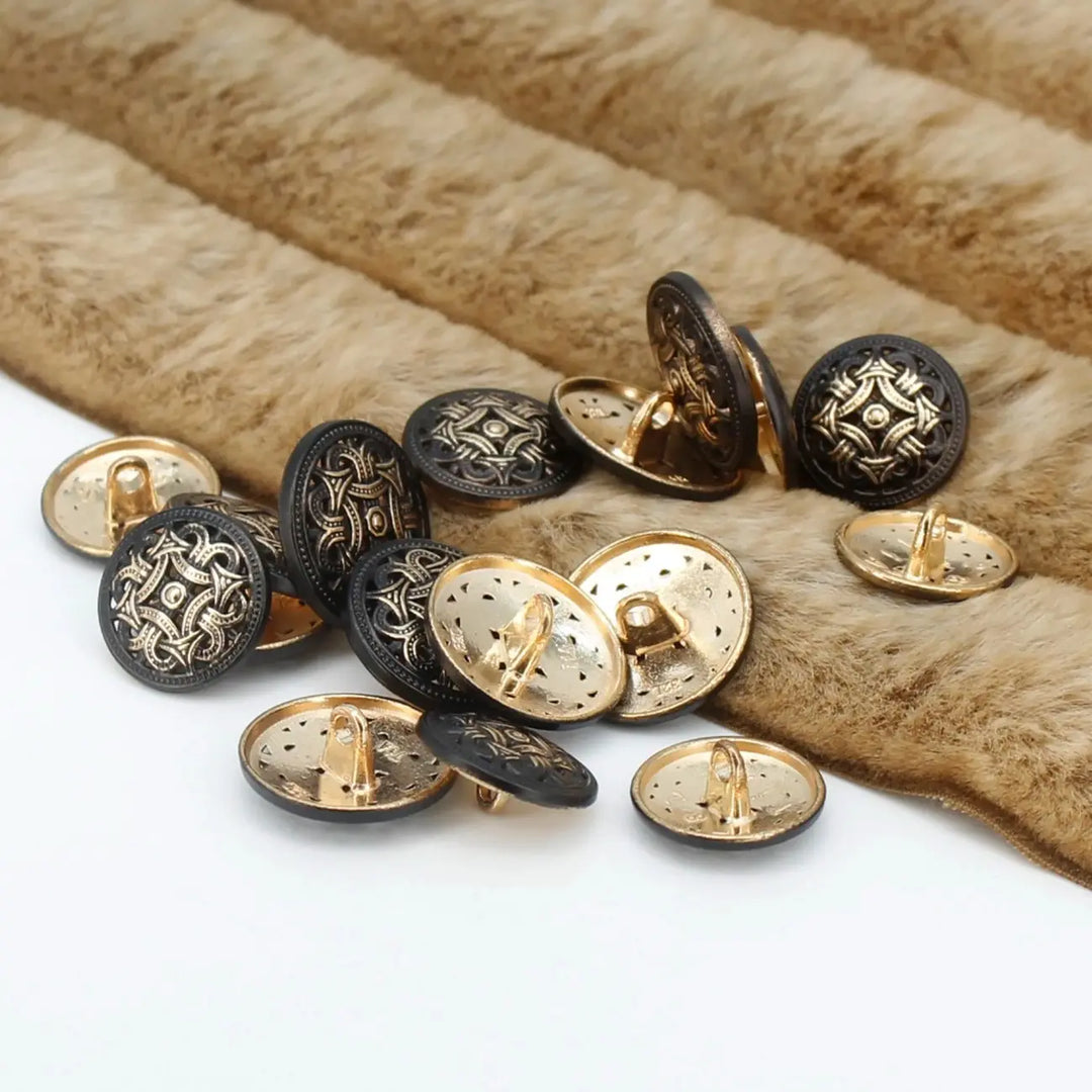 Baroque Design Metal Buttons | 18mm(28L) &  20mm(32L)