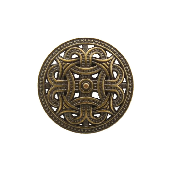 Combo Pack: Emerald-Eyed Leopard Brooch & Celtic Pattern Buttons