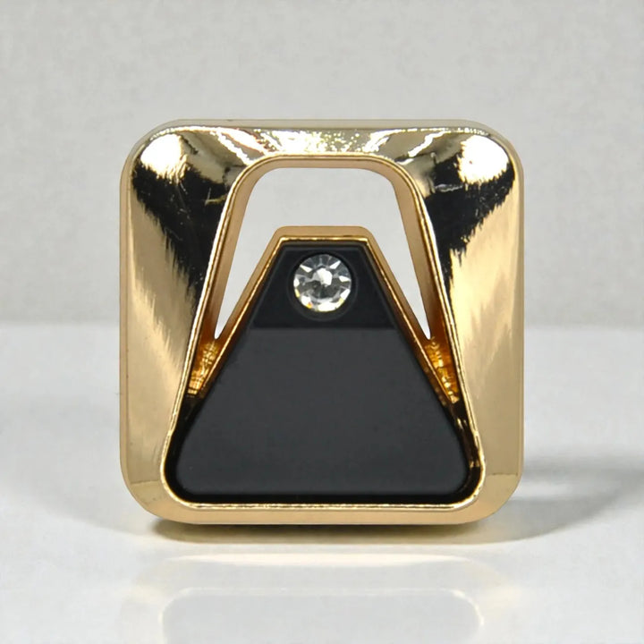 Crystal Apex Square Metal Button | 18mm (28L) & 23mm (36L)