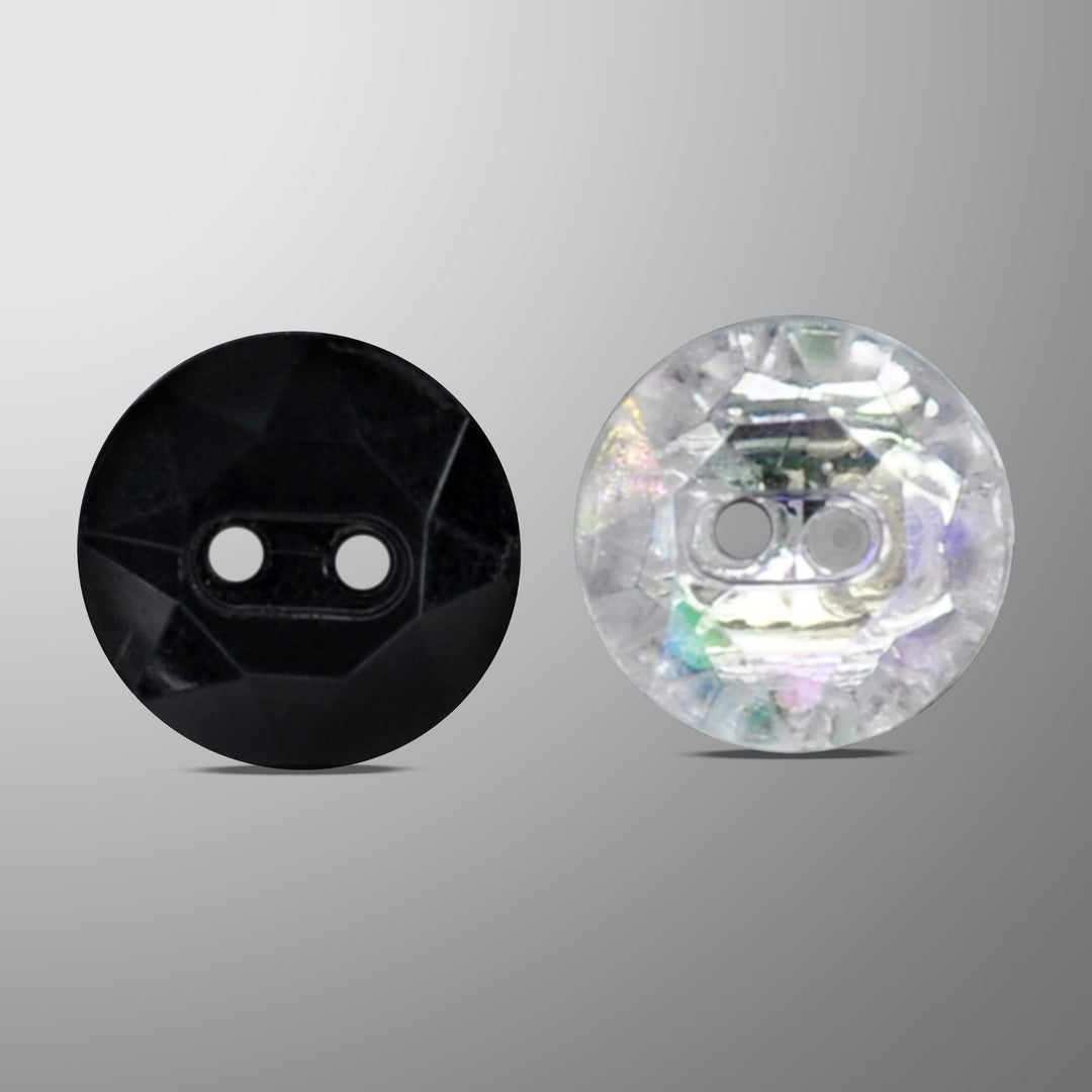 Black and White Swarovski Buttons
