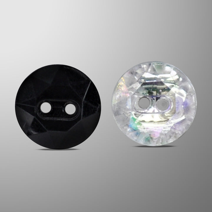 Black and White Swarovski Buttons