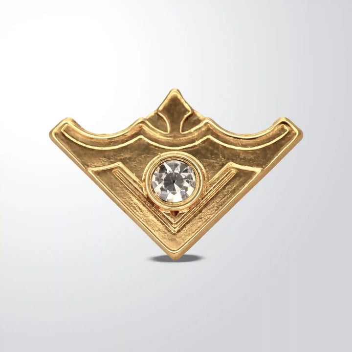 Rhinestone V Style Collar Tips