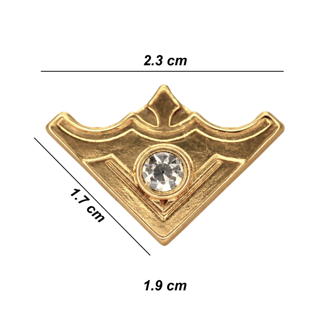 Rhinestone V Style Collar Tips