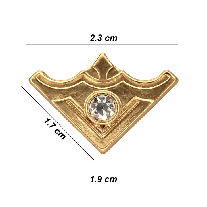 Rhinestone V Style Collar Tips