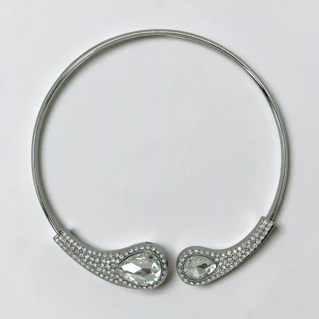 Emerald Teardrop Pavé Torque Choker