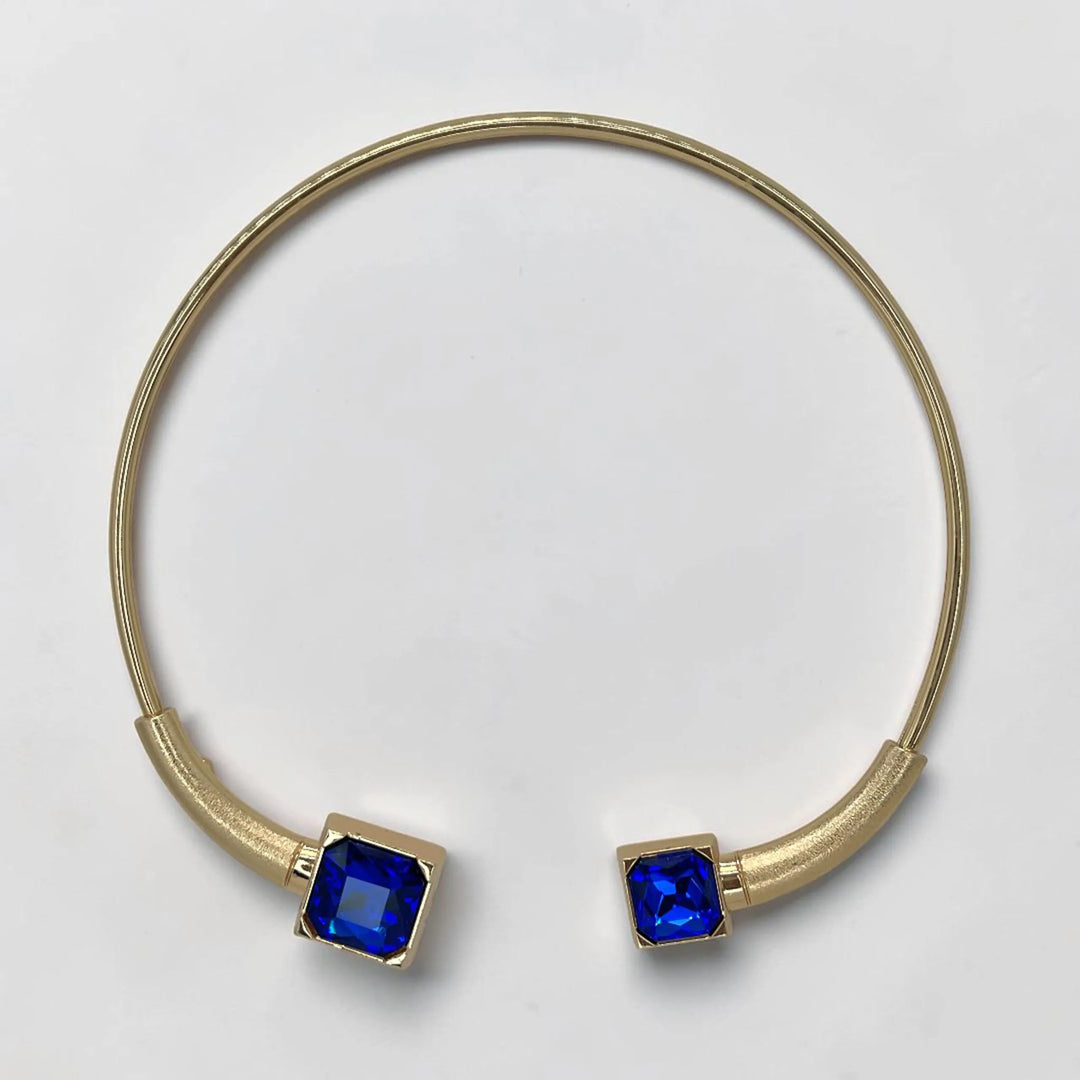 Royal Gemstone Torque Hasli Choker Necklace