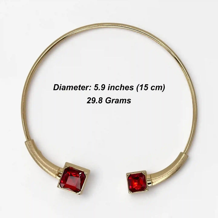 Royal Gemstone Torque Hasli Choker Necklace