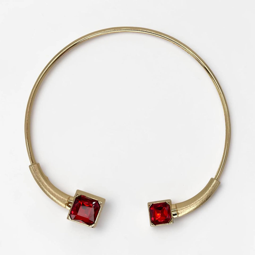 Royal Gemstone Torque Hasli Choker Necklace