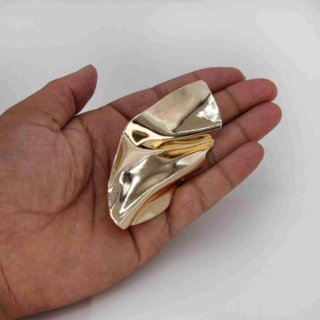 Abstract Leaf Metal Buckle
