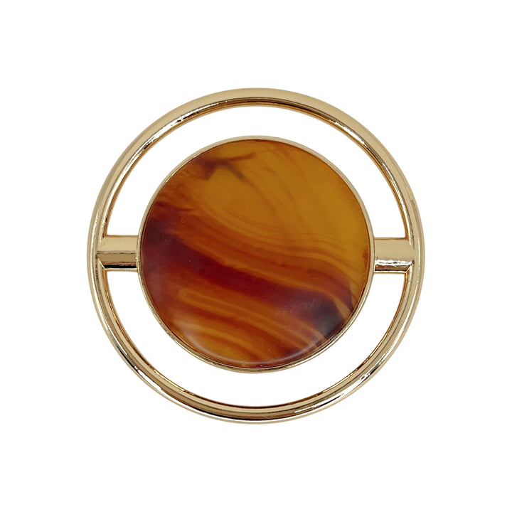 Marble Resin Eclipse Stone Accent Buckle