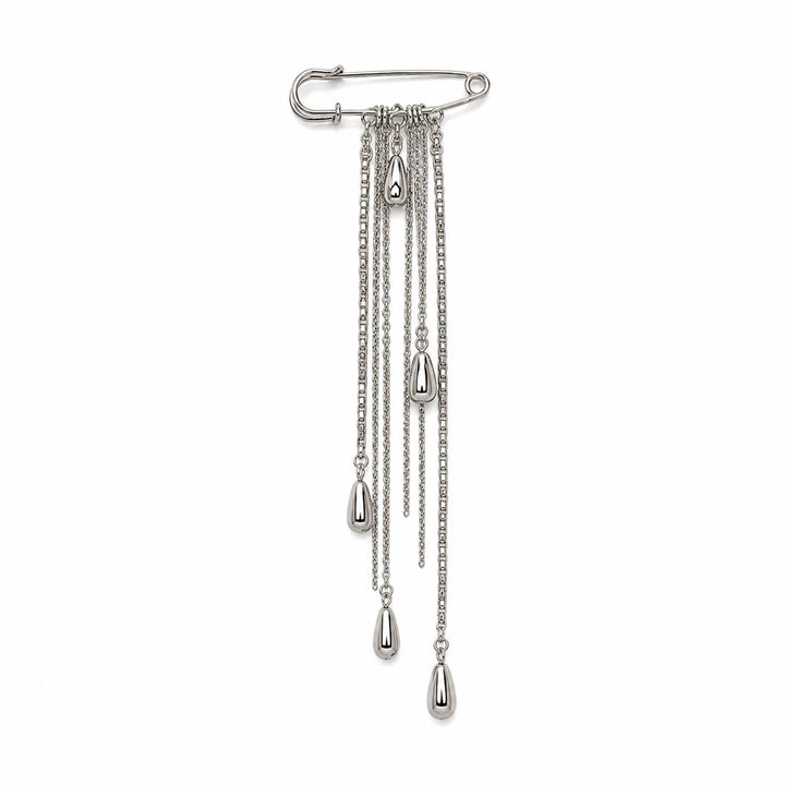 Chain Tassel Brooch Pin