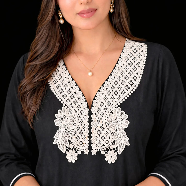 Floral Style V Necklines Patch