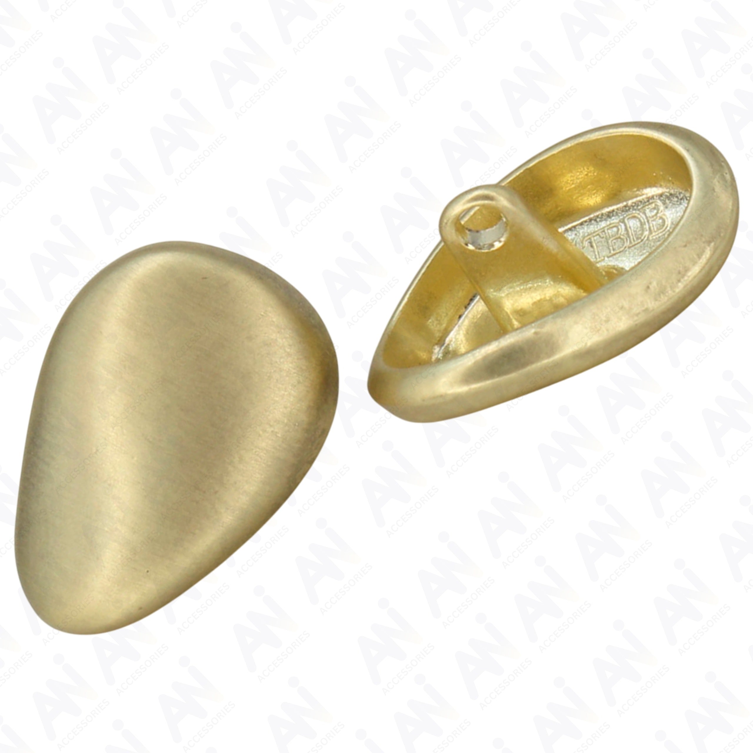 Teardrop-Shaped Metal Button (Pack of 8 Buttons) – Ani Accessories