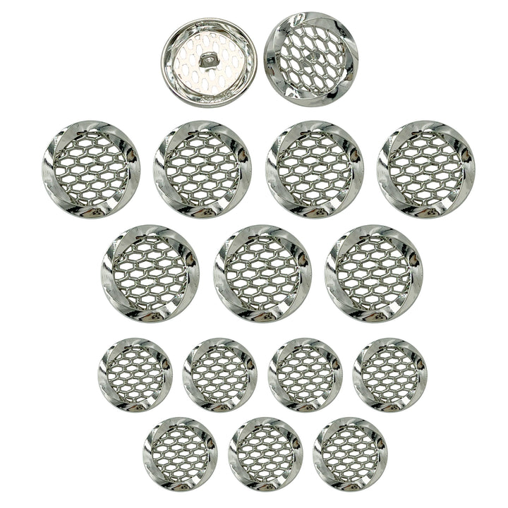 Honey Comb Metal Buttons