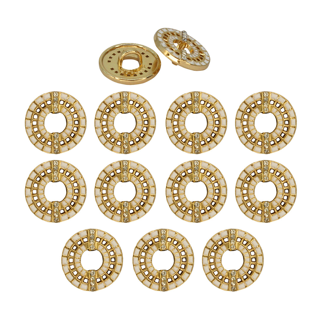 Decorative Gold Laser Cut Button