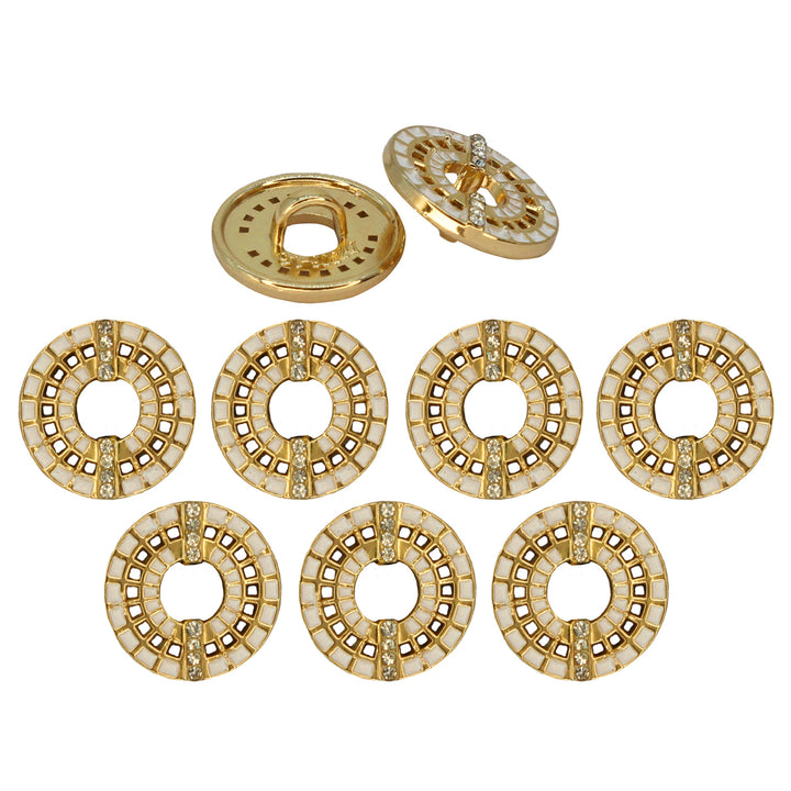 Decorative Gold Laser Cut Button