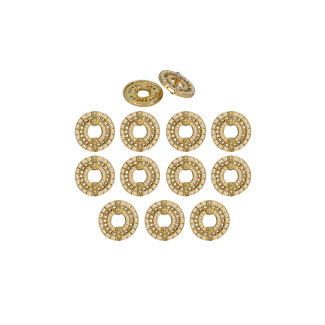 Decorative Gold Laser Cut Button