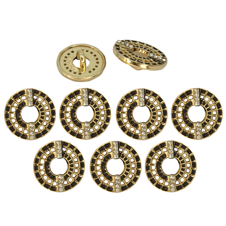 Decorative Gold Laser Cut Button