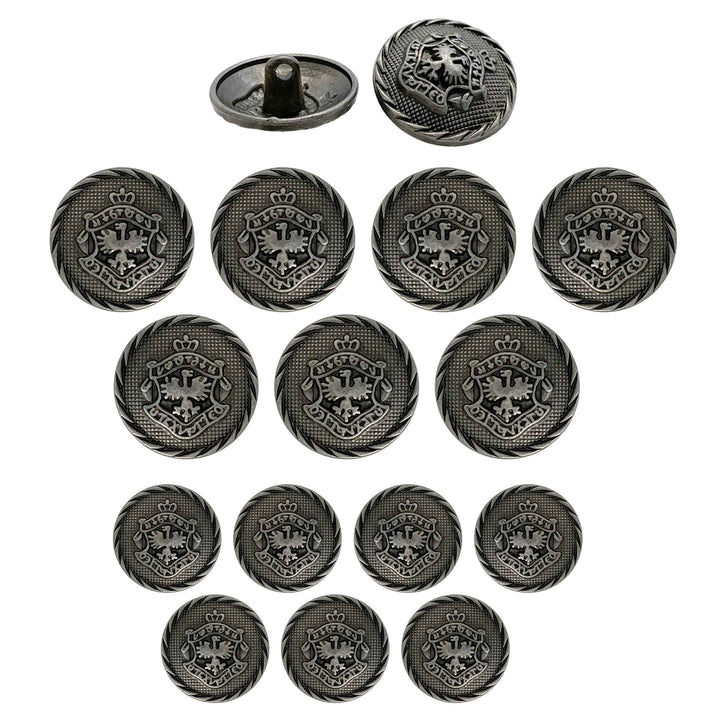 Heraldic Emblem Buttons for Clothing