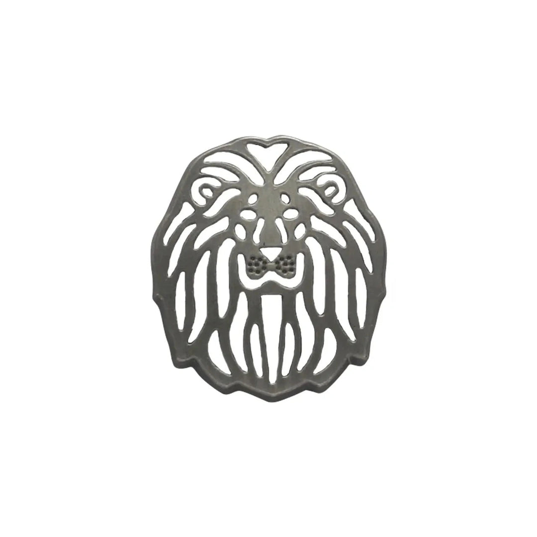 Laser Cut Lion Metal Buttons | 19mm(30L) & 24mm(38L)