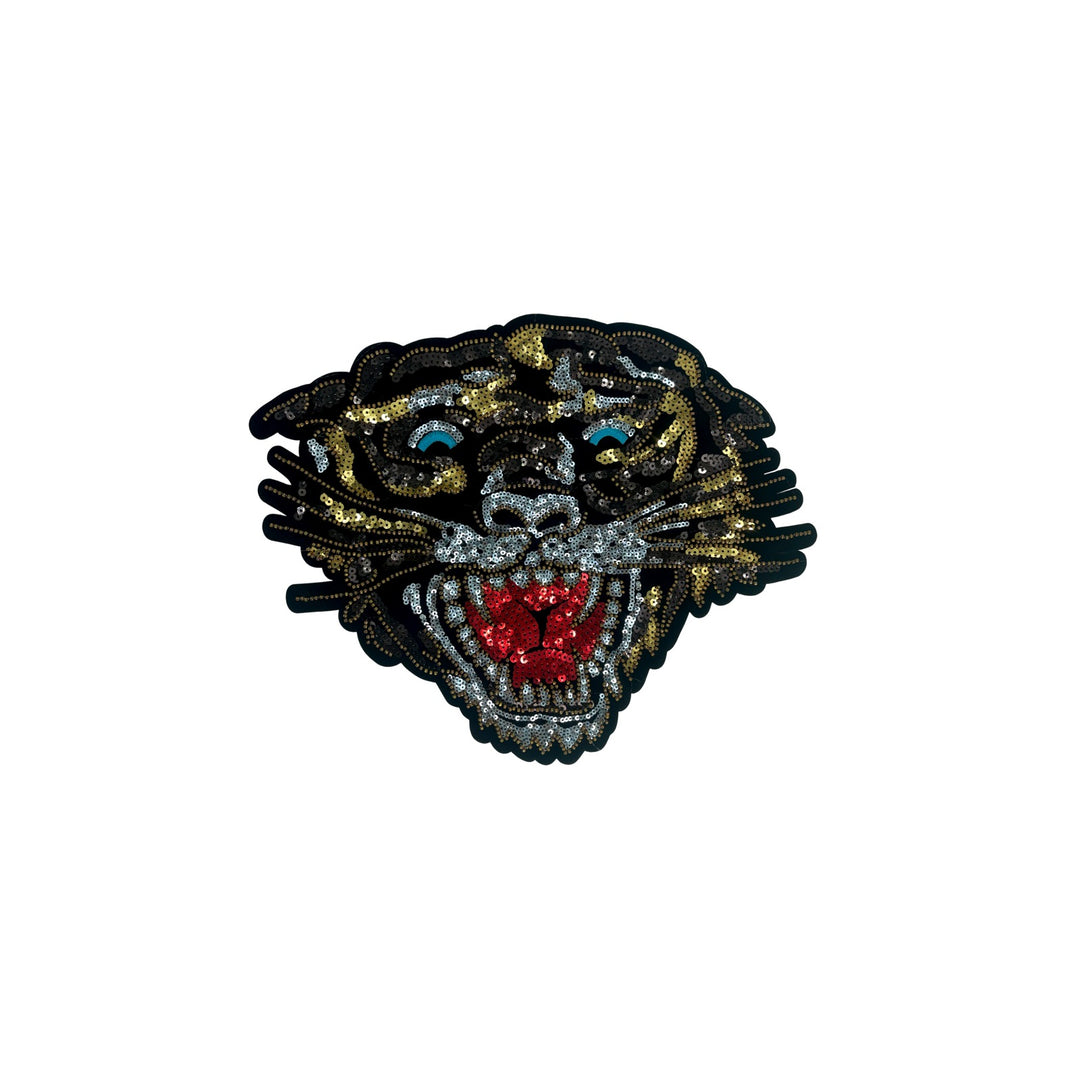Golden Tiger Sequins Patch