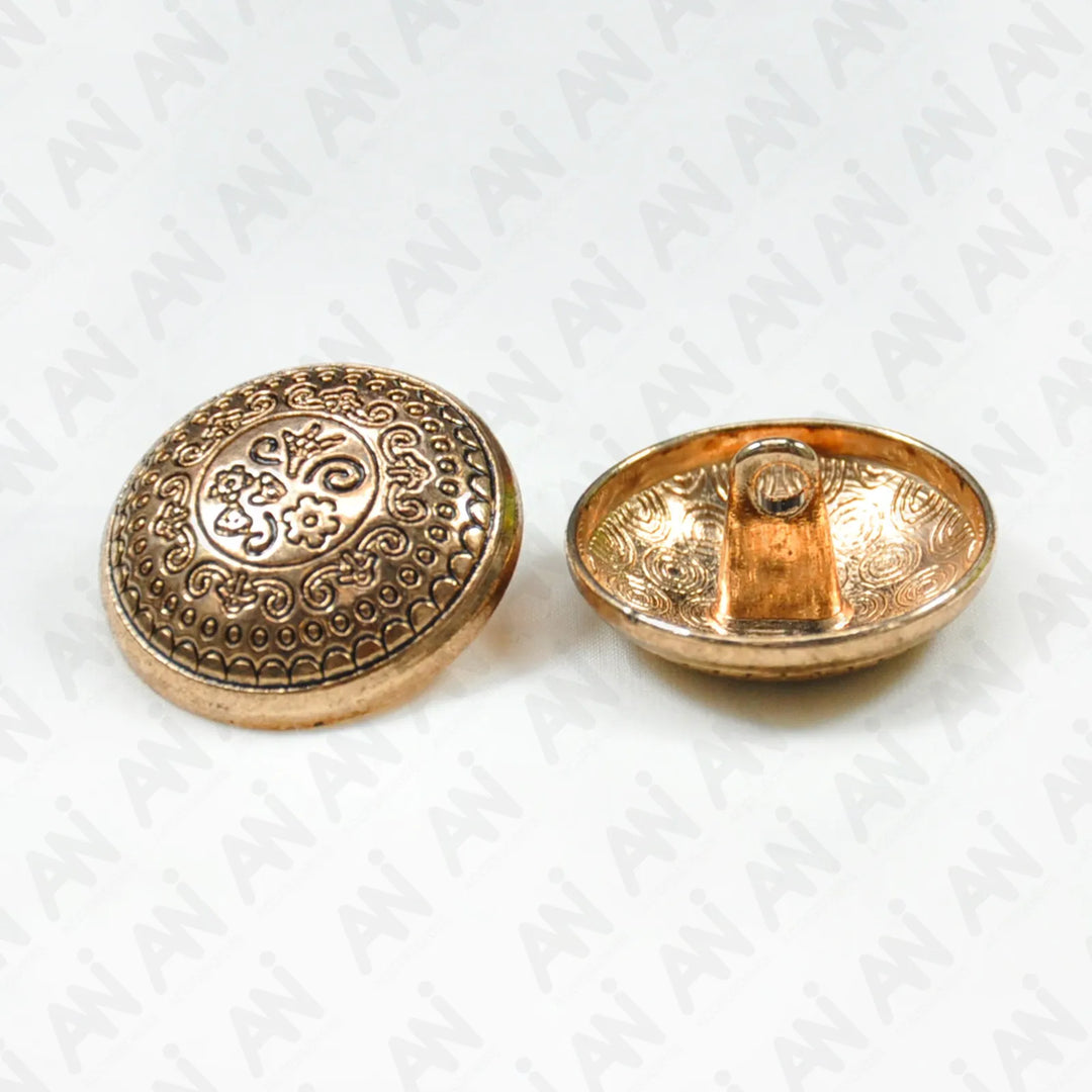 Silver Symphony Metal Buttons | 18mm × 21mm
