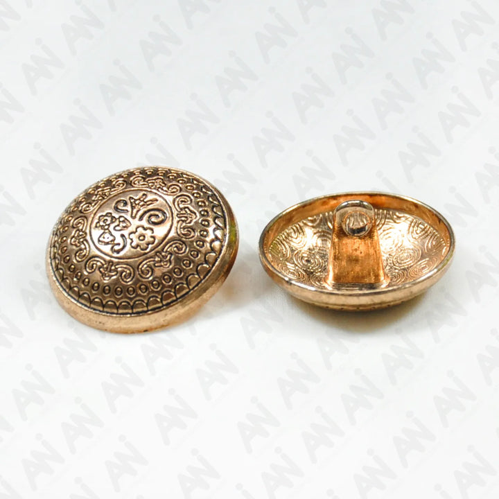 Silver Symphony Metal Buttons | 18mm × 21mm