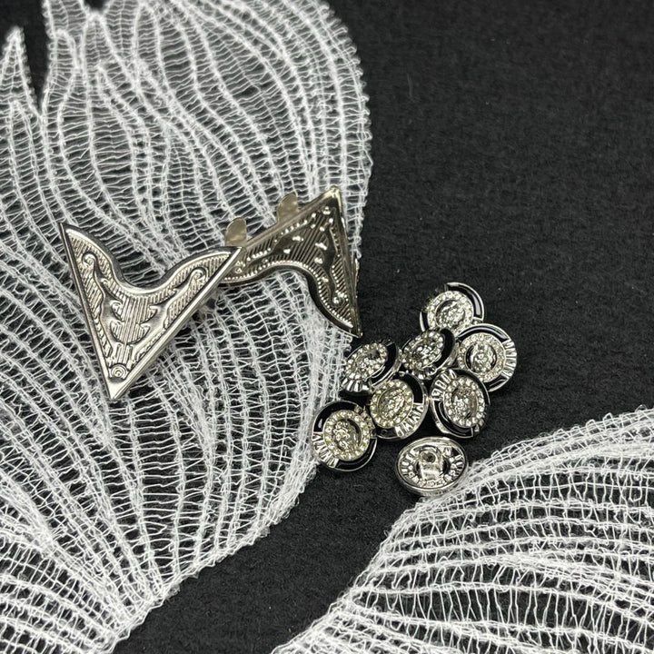 Angel Wing Patch with Buttons & Collar Tips | Combo Set