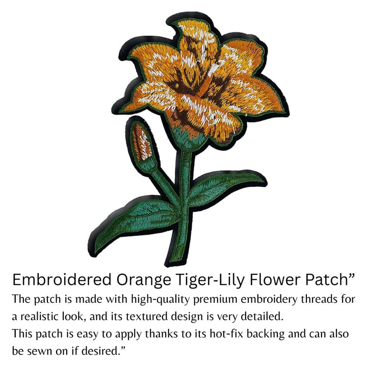 Orange Tiger Feel Lily Patch