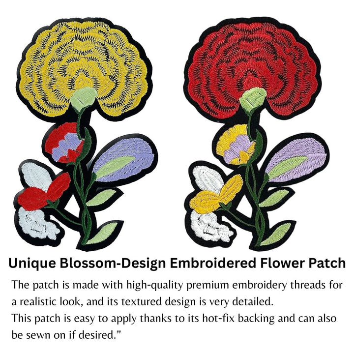 Unique Blossom Design Sew Patch