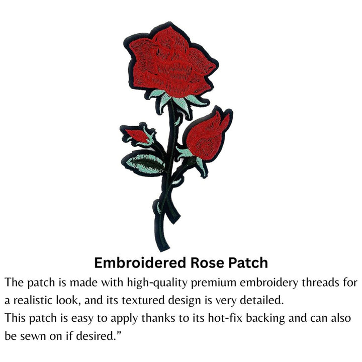 Ani Accessories Rose Embroidered Patch for Kurti