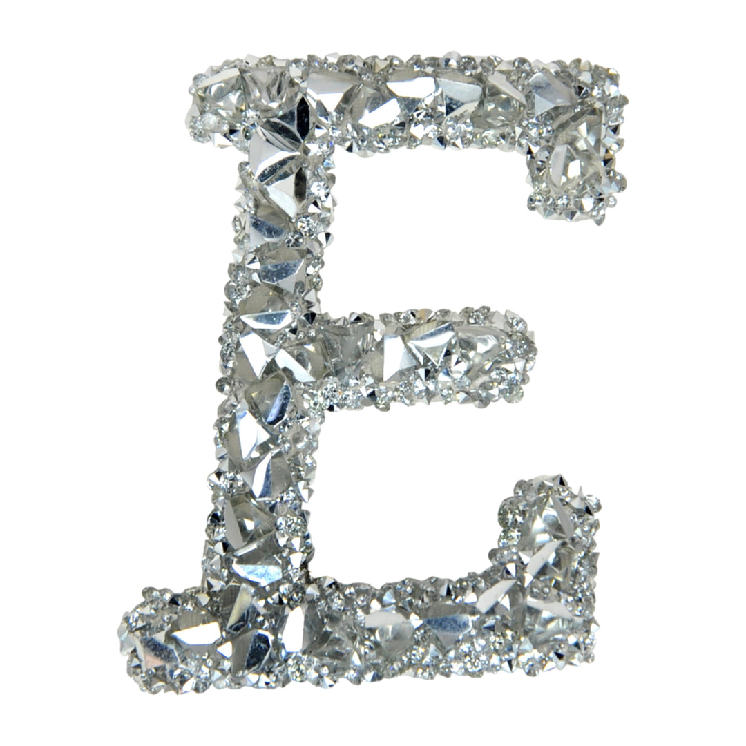 Letter A White Sparkling Rhinestone Patch