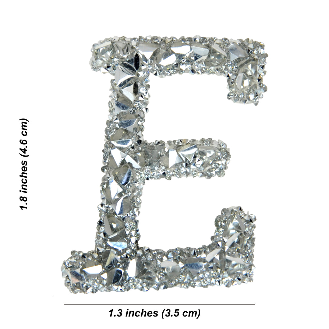 Letter A White Sparkling Rhinestone Patch
