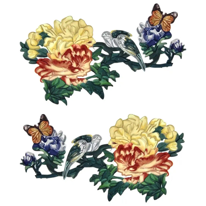 Flying Creature Heat-Transfer Patch (Butterfly Nature) (2 Pcs)