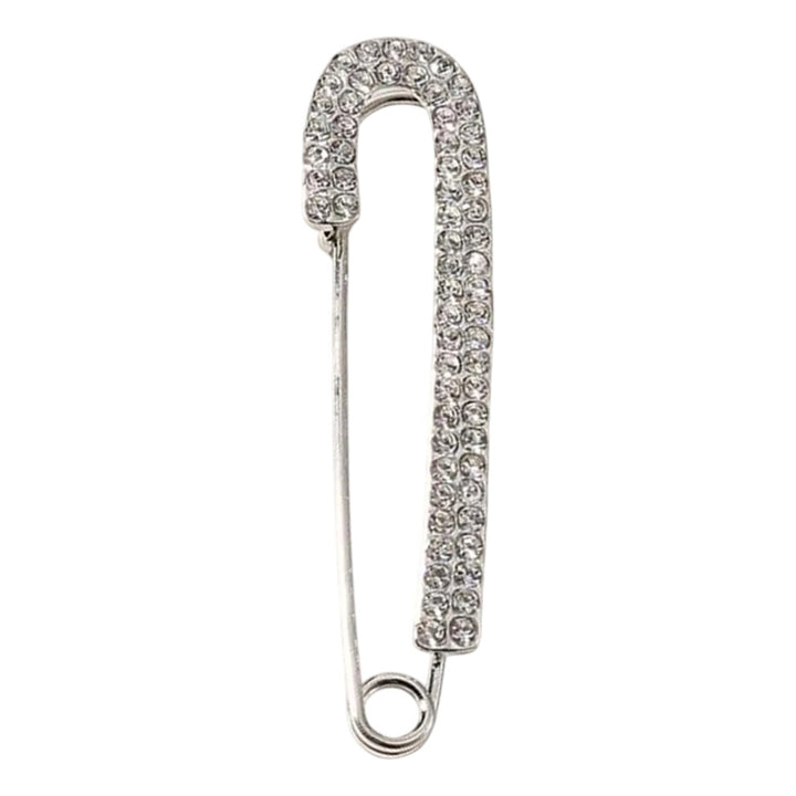 Silver Rhinestone Fancy Pin
