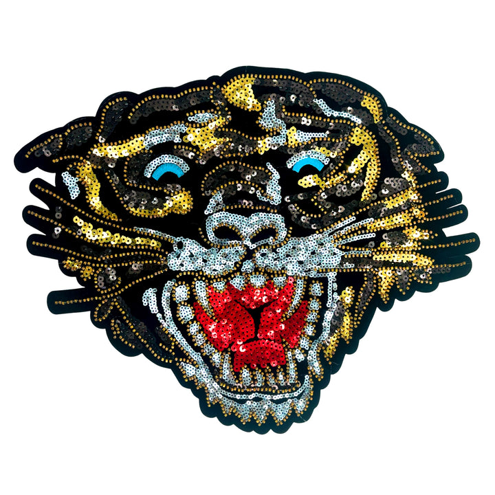 Golden Tiger Sequins Patch
