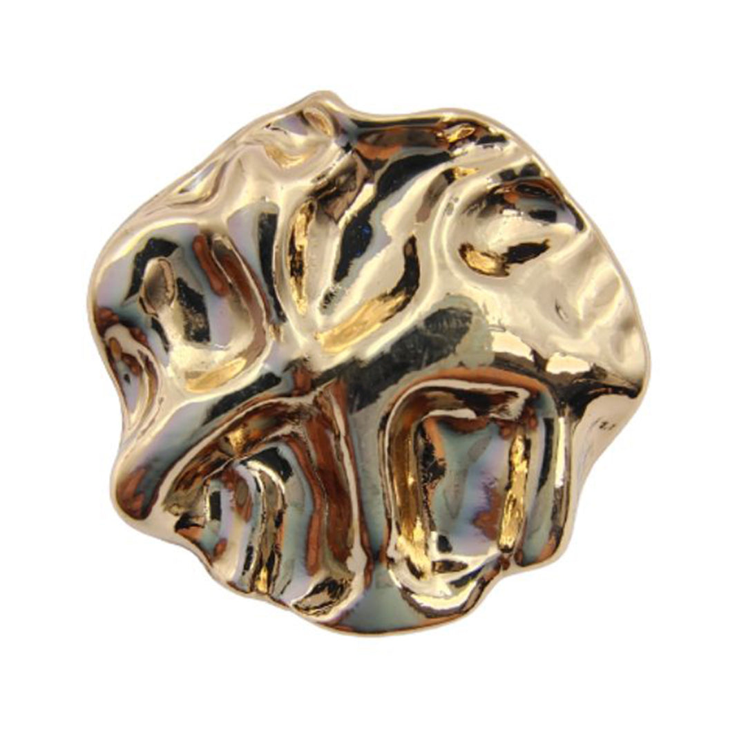 Gold Nugget Metal Shank Button (Pack of 8 Buttons)