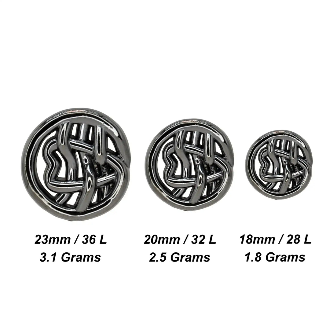 Nautical Rope Monogram Button | 18mm(28L), 20mm(32L) & 23mm(36L)