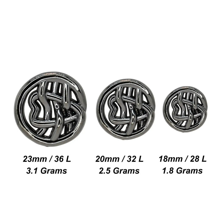 Nautical Rope Monogram Button | 18mm(28L), 20mm(32L) & 23mm(36L)