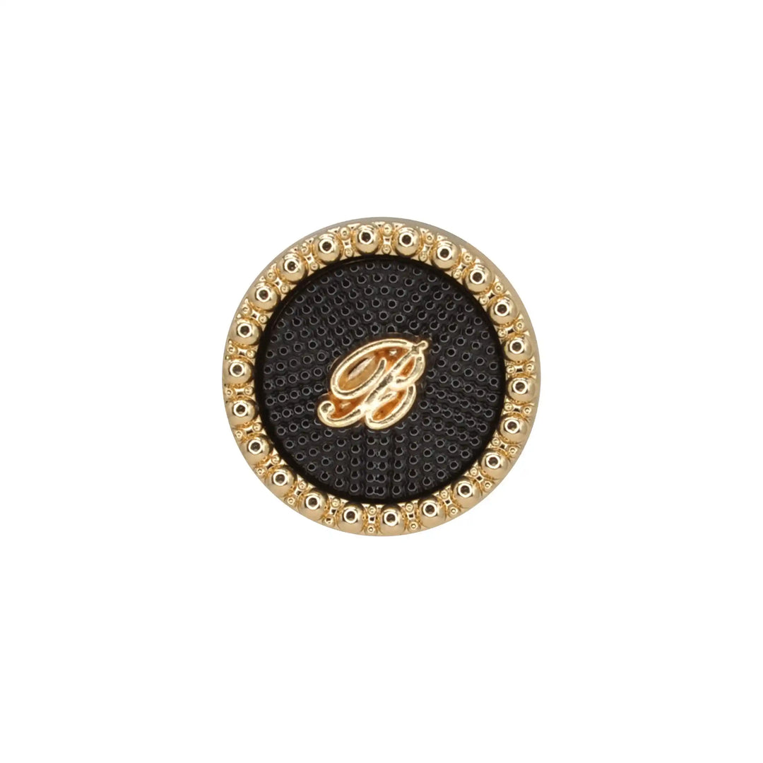 Letter B Designer with Textured Enamel Center Buttons | 18mm(28L), 20mm(32L) & 23mm(36L)