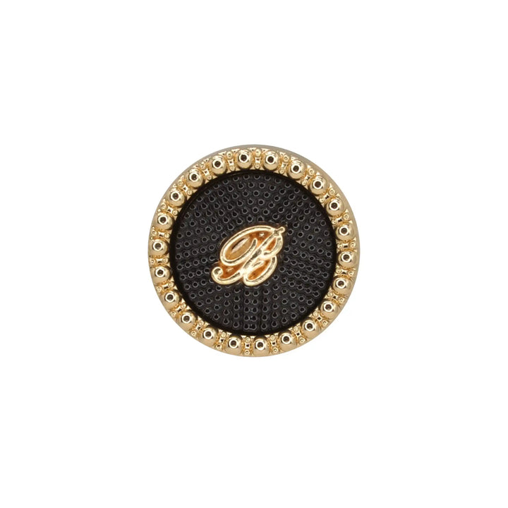 Letter B Designer with Textured Enamel Center Buttons | 18mm(28L), 20mm(32L) & 23mm(36L)