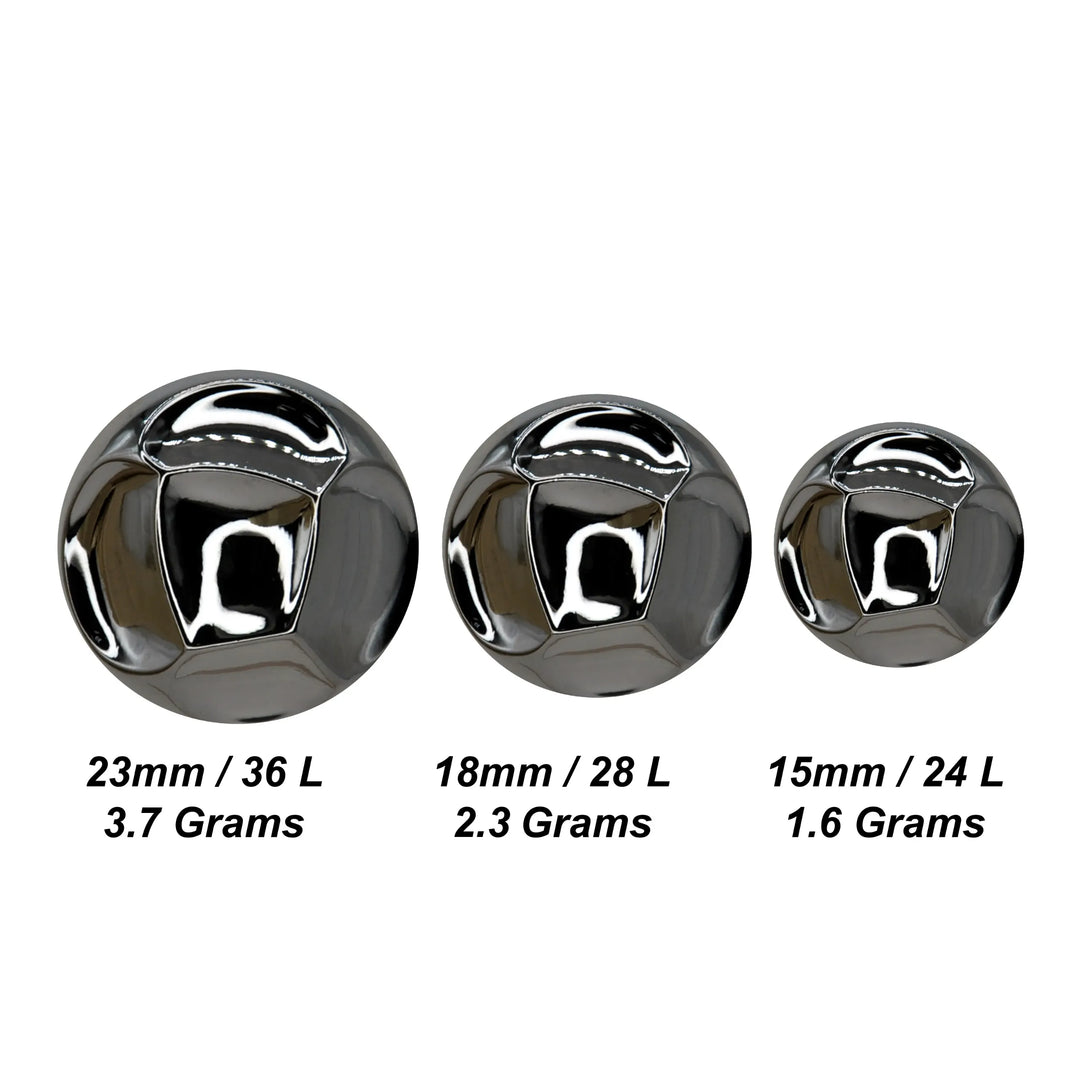 Faceted Domed Button | 15mm(24L), 18mm(28L) & 23mm(36L)