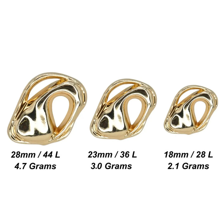 Melted Design Metal Button | 18mm(28L), 23mm(36L) & 28mm(44L)