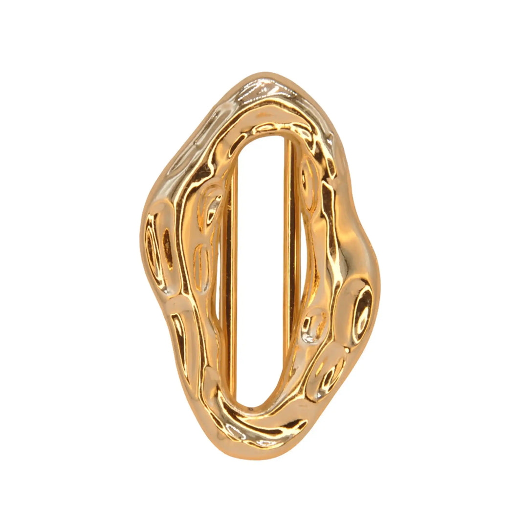 Organic Shaped Gold Buckle